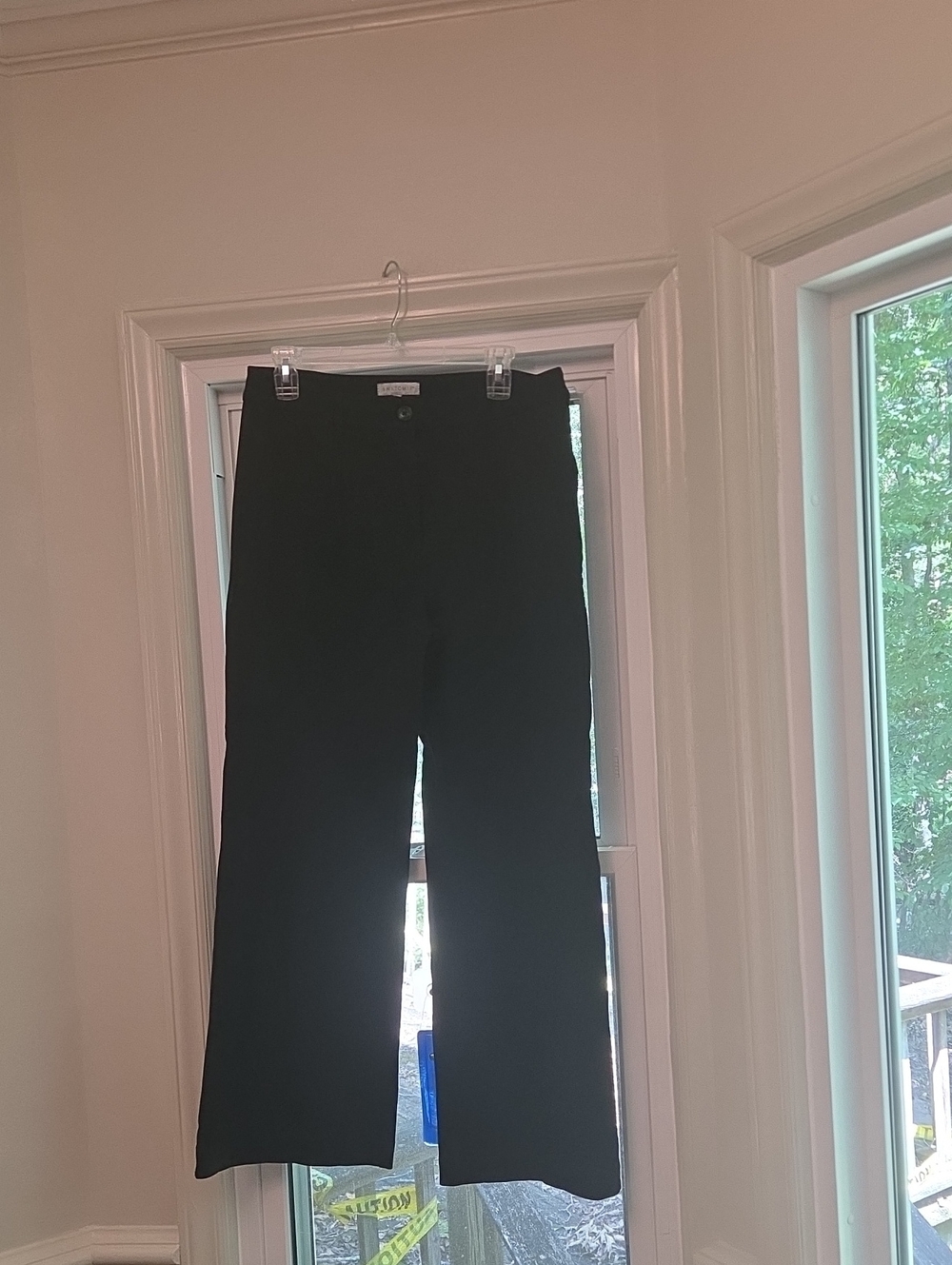 Anatomie Black Pants - Ponte Knit Zip Front M